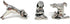 Basic Spirit Yoga Dogs - Dogs in Yoga Poses Pewter Figurines...