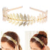 Toyvian Bridal Hair Crown Roman Goddess Leaf Branch Dainty Head Dress Boho (Gold)...