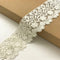 6CM Width Europe Flower Pattern Inelastic Embroidery Trims,Curtain Tablecloth Slipcover Bridal DIY Clothing/Accessories.(2 Yards in one Package) (...