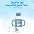 Dr. Brown's Milestones Narrow Sippy Bottle with 100% Silicone Handles,Easy-Grip Bottle with Soft Sippy Spout,8oz/250mL,BPA Free,Light-Blue,6m+...