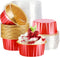 EUSOAR Dessert Cups with Lids, 30pcs 5oz Disposable Aluminum Tin Foil Ramekins Cupcake Baking Cups Containers Wrappers with Lids, Mini Aluminum Ch...