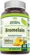 Herbal Secrets Bromelain Supplement 500 Mg Tablets Supplement | Non-GMO | Gluten Free | Made in USA (60 Count)...