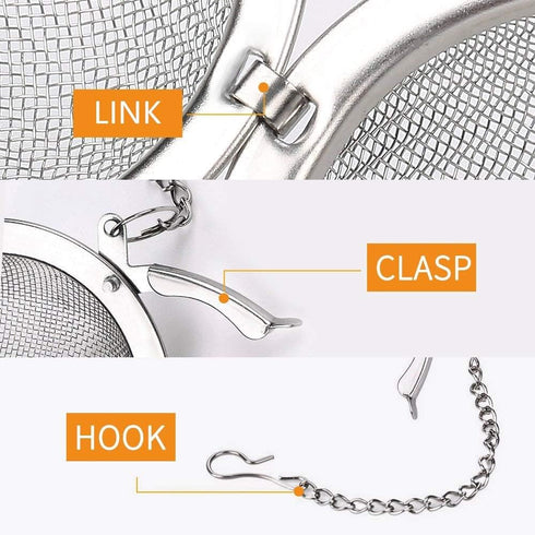 Fu Store 2pcs Stainless Steel Mesh Tea Ball 2.1 Inch Tea Strainers Teas Infuser Strainer Filters for Teas...