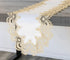 Gold European Lace, Antique Jacquard Fabric, Table Runner, Dresser Scarf, Coffee Table Runner (16Wx44L)...