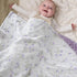 Baby Blankets for Unisex Boys Girls Super Soft Nursery Minky Blankets with Breathable Muslin Cotton Front and 3D Touch Dotted Fleece Backing, Flor...