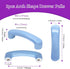 2pcs Ceramic Cabinet Pulls Blue Drawer Knobs, Arch Shaped Dresser Knobs 3-3/4 Inch Cute Kitchen Cabinet Pull Handles, Small Vanity Knobs Hardware ...