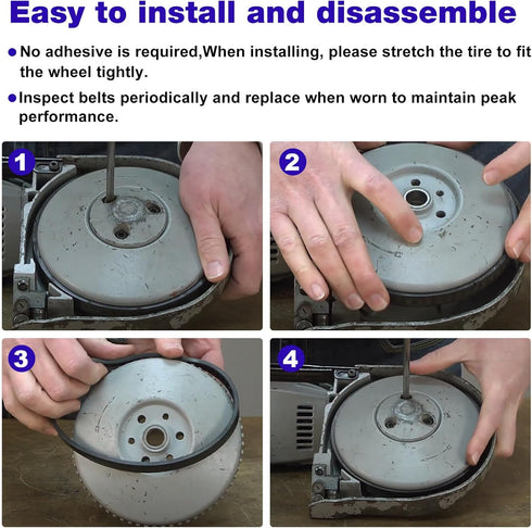 4 Pack 45-69-0030 Blades Pulley Tires For Milwaukee Bandsaw Series 2629-20 6242-6 2429-2...