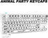 Custom Keycaps, 138 Keys Black and White PBT Cute Keycaps, Cherry Profile Dye Sublimation Themed Keycaps Set for Cherry Gateron MX Switches Mechan...