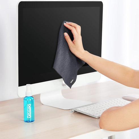 Betron Screen Cleaner with Dust Brush and Fine Microfibre Clothing for TV Monitor LCD TFT Plasma Computer Laptop Mobile Phone Touch Screen 100ml.....
