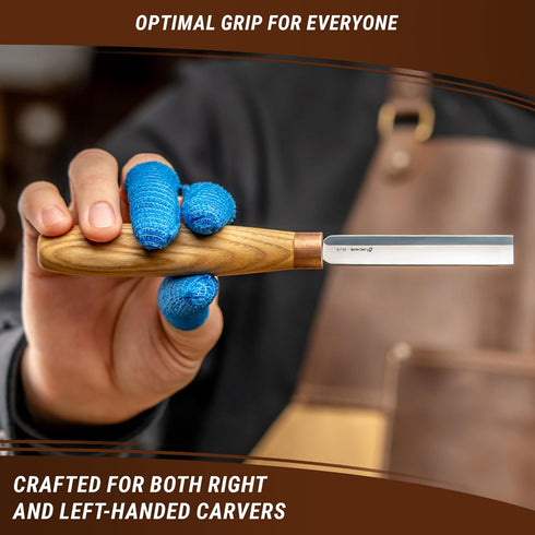 BeaverCraft Wood Carving Gouge K5/12 Woodworking Hand Chisel Compact Wood Carving Knife for Beginners and Profi...