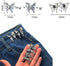 Pant Waist Tightener, Pants Button Tightener, Pants Tightener for Waist, Cute Bear Jean Buttons for Loose Jeans (12 Pcs/6 Sets Butterfly)...