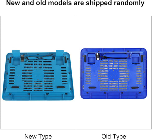 Laptop Cooler Cooling Pad, Portable Quiet Laptop Cooling Pad Stand with USB Stand Laptop Notebook Cooler for 14 Inch Below Notebook(Blue)...