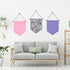 Wall Hanging Brooch Organizer Storage Board Colorful Enamel Pin Badge Canvas Display Banner Earrings Case Collection Holder 12.6x10in(Not Include ...