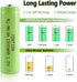 JINTION Ni-MH AA Rechargeable Batteries, Double A High Capacity 1.2V 1300mAh Pre-Charged for Garden Landscaping Solar Lights, String Lights, Remot...