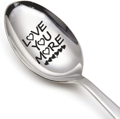 Seyal® Love You More Spoon Gift - Love Gift - Love gifts - Valentines day gift - Gift for her - Gift for him - christmas gift - wife gift from hus...
