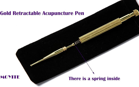Reflexology Massage Tool Set with Storage Bag,Pain Relief Stimulation for Face,Ears and More,3 Acupuncture Pens...