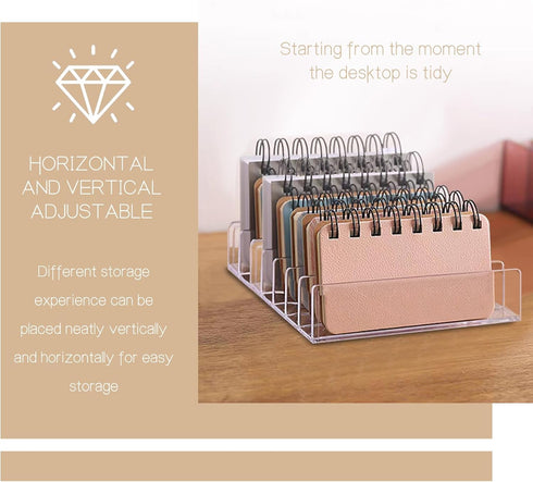 Acrylic Mail Holder,2 Pcs Acrylic Letter Organizer,7 Compartments Mail Organizer,7 * 5 * 1.57" Envelope Holder,Transparent Countertop Mail Holder,...