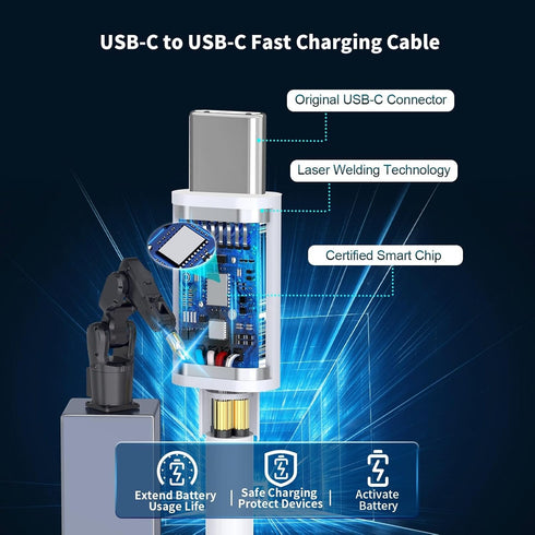 iPhone 15 Charger Fast Charging, 3 Pack 20W USB C Wall Charger Fast Charging Block with 10FT Long USB C to C Charging Cable Compatible for iPhone ...