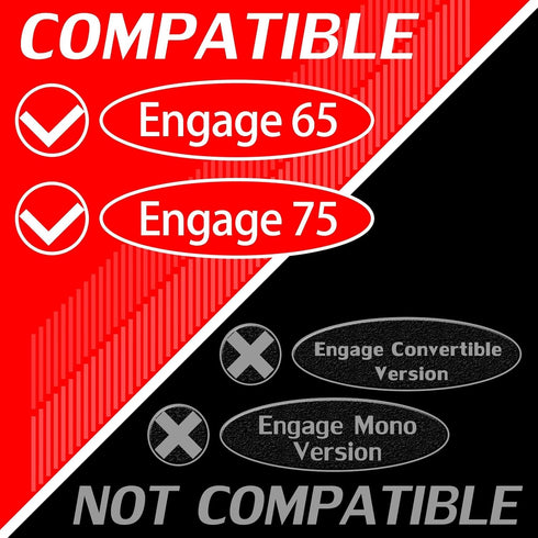Engage 75 Replacement Ear Pads Ear Cushions Compatible with Engage 75 Headset - NOT FIT Engage 75 Convertible/Mono (Black)...