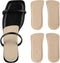 2 Pairs Pigskin High Heels Sandals Plantar Fasciitis Insoles, Self Adhesive Heel Cups for Bone Spur/Achilles Pain, 0.2" Thickness, No Slip Heel Su...