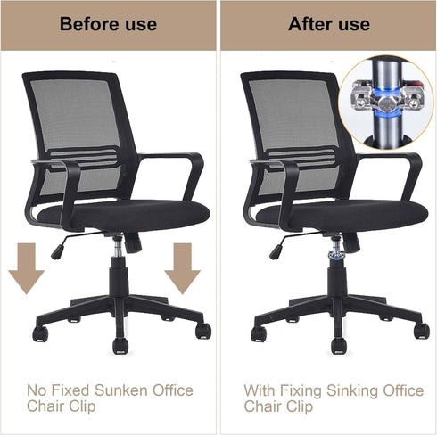 OIIKI Fix Sinking Office Chair, Adjustable Height Office Chair Saver for Stop Sinking Without Cylinder Replacement, Upgraded Office Chair Sinking ...
