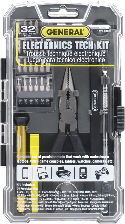 General Tools 661 Electronics Tech Repair Kit (32 Piece)...