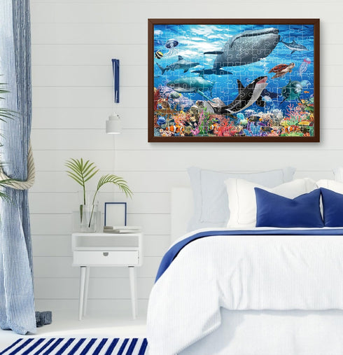 120 Pieces Puzzle for Kids Age 4-8 Underwater World Education Puzzle Toys Jigsaw Puzzle for Boys and Girls...
