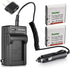 Kastar 2X Battery + Charger for Casio NP-40 & Casio Exilim EX-Z1000 EX-Z1050 EX-Z1080 EX-Z1200 EX-Z200 EX-Z30 EX-Z300 EX-Z40 EX-Z450 EX-Z50 EX-Z50...