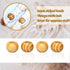 50 Wooden Beads Large Hole Macrame Beads Round Striped Wooden Loose Spacer Beads with Wood Texture for Bead Crafts Making, 15 x 20mm(Light Brown,1...