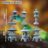 6pcs Miniature Pagoda Statues, Japanese Lantern Pagoda Style Asian Decor, Chinese Pagoda Statue for Fish Tank Aquarium Ornament Decor Bonsai Micro...