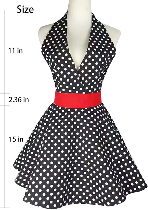 RosieLily Retro Aprons for Women Vintage Apron Kitchen Apron for Cooking Baking BBQ Grilling Sexy Mothers Day Gifts Cute...