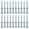 1/4"x2-1/4" Wedge Anchor by Zinced of Heavy-Duty Fastener for Cement and Concrete (20pcs Pack)...