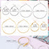 96Pcs Hoop Earrings Finding, Hypoallergenic Alloy Round Earring Hoops for Jewelry Making, Gold Silver Open Beading DIY Earrings Craft Art Accessor...