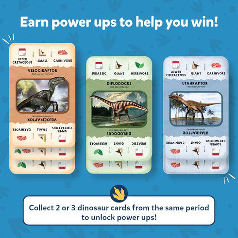 Skillmatics Card Game - Dino Trio, A Smart Swapping Dinosaur Themed Strategy Game for Kids, Teens & Adults...