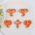 Puocaon Dragon Polymer Clay Cutters - 5 Pcs Clay Cutters for Polymer Clay Jewelry, Mirrored Earrings Polymer Clay Cutters, Legend Mythical Polymer...