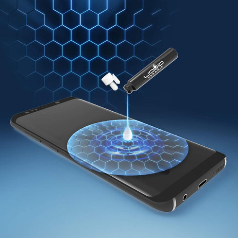 Glass Screen Protector Scratch and Shatter Resistant Wipe On Nano Protection for All Phones Tablets Smart Watches for Up To 4 Devices - Bottle...