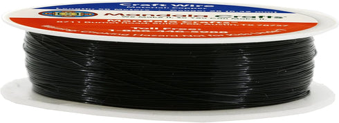 Mandala Crafts 28 Gauge Copper Wire for Jewelry Making Beading Wire - Black Copper Crafts Wire Bendable Beading Jewelry Wires for Wrapping - 55 Yd...