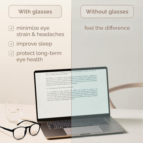 IBOANN Iconic Blue Light Glasses for Woman - Computer Glasses up to 99% Blue Light Blocking - Anti Eyestrain & UV Glare...
