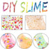HOLICOLOR 110pcs Slime Making Kit, Add Ins, Accessories, Glitter, Foam Balls, Fishbowl Beads, Sequins, Shells, Candy Charms, Cups for Slime Party...