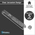 HolYudaica Lucite Mezuzah Case with Jerusalem Wall Decoration, fit up to 5inch / 12cm Mezuzah Scroll (Scroll Not Included), Waterproof Cace Protec...