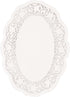 White Oval Doilies | 10.25" x 14" | Party Supply...
