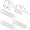 White Gold Plated Hypo-allergenic Earring Wires - 200 PCS / 100 Pairs Fish Hook for DIY Earrings...