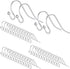 White Gold Plated Hypo-allergenic Earring Wires - 200 PCS / 100 Pairs Fish Hook for DIY Earrings...