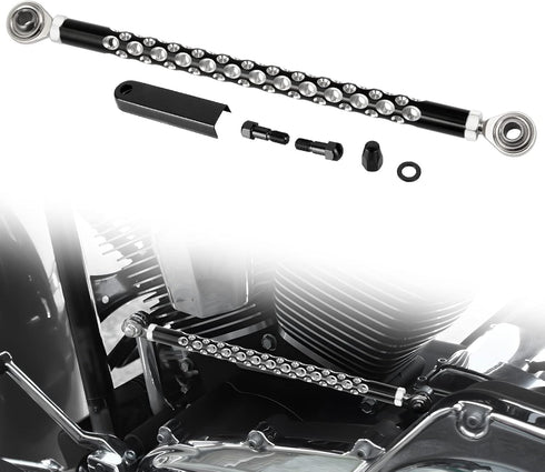 Amazicha Shift Linkage Gear Motorcycle Shifter Linkage Black Compatible for Harley Davidson Softail Dyna Touring Street Glide Electra Glide Road G...