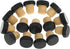 24 Pieces Cork Plugs Stoppers Tasting T-shape Wine Corks with Plastic Top Wooden Wine Bottle Stopper Bottle Plugs Replacement for Beer, Glass Bott...