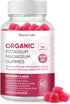 Potassium Magnesium Gummies with Vitamin D3 B6 C - High Absorption Potassium 99mg Magnesium Glycinate 250mg Chewable Supplements for Women Men Adu...