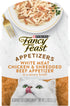 Purina Fancy Feast Appetizers Lickable Grain Free Cat Food Topper White Meat Chicken and Shredded Beef Appetizer - (Pack of 10) 1.1 oz. Trays...
