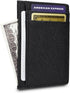 Unisex-Adult's Petite Credit Card Holder Leather Slim Minimalist Wallet, Crosshatch Black, Classic...