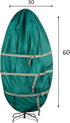 Christmas Tree Storage Bag for Trees up to 6 Ft Tall - Store Artificial Trees Upright and Decorated All Year Long by Tiny Tim Totes (Green)...