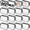16 Pieces Clear Makeup Bags Bulk, TSA Approved Toiletry Bag for Travel, PVC Waterproof Travel Small Pouches Clear Pouch with Zipper for Men and Wo...